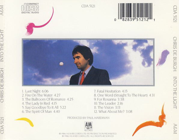 Chris de Burgh - Into The Light (Used) (Mint Condition) CD