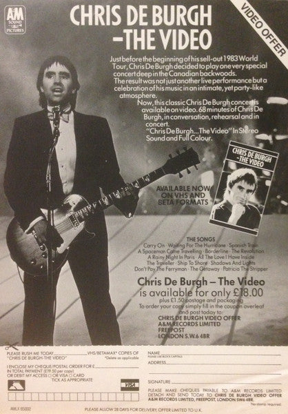 Chris de Burgh - Man On The Line (Used) (Mint Condition)  Vinyl