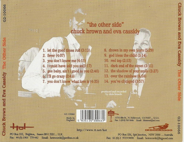 Chuck Brown And Eva Cassidy – The Other Side (Used) (Mint Condition) CD