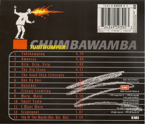 Chumbawamba – Tubthumper (Used) (Mint Condition) CD
