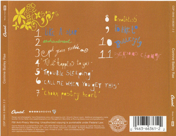 Corinne Bailey Rae – Corinne Bailey Rae (Used) (Mint Condition) CD