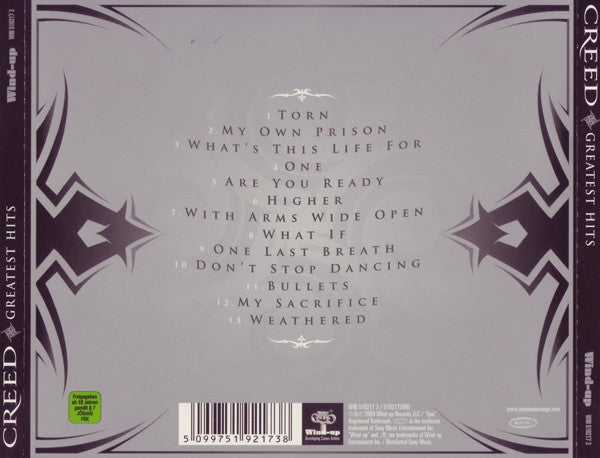 Creed (3) – Greatest Hits (Used) (Mint Condition) CD