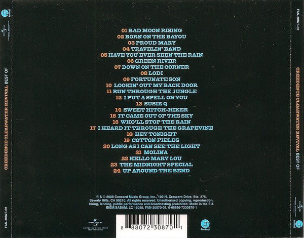 Creedence Clearwater Revival – Best Of (Used) (Mint Condition) CD