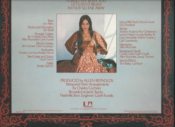 Crystal Gayle - "Crystal" (Used) (Mint Condition) Vinyl