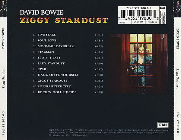 David Bowie – The Rise And Fall Of Ziggy Stardust And The Spiders From Mars (Used) (Mint Condition) CD