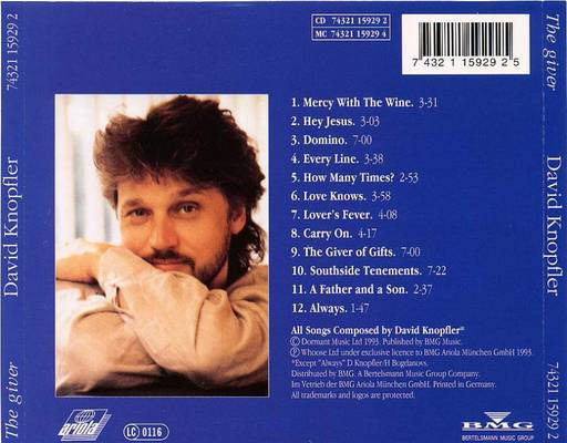 David Knopfler – The Giver (Used) (Mint Condition) - CD