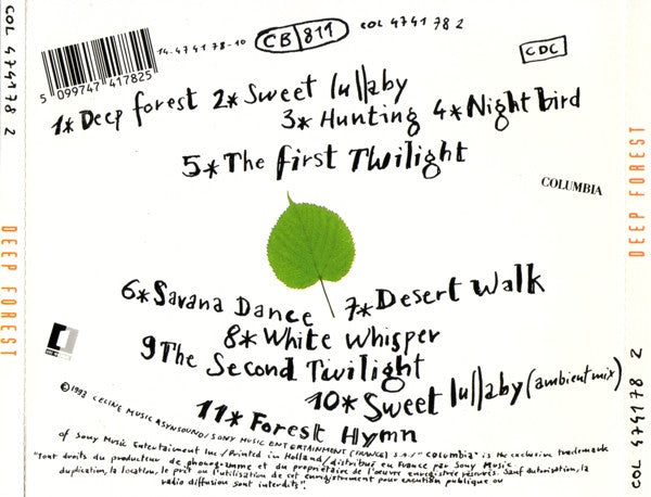 Deep Forest – Deep Forest (Used) (Mint Condition) CD