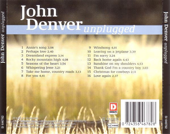 John Denver – Unplugged (Used) (Mint Condition) CD