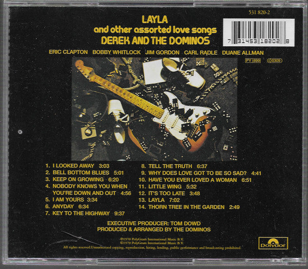 Derek And The Dominos* – Layla And Other Assorted Love Songs (Used) (Mint Condition) CD