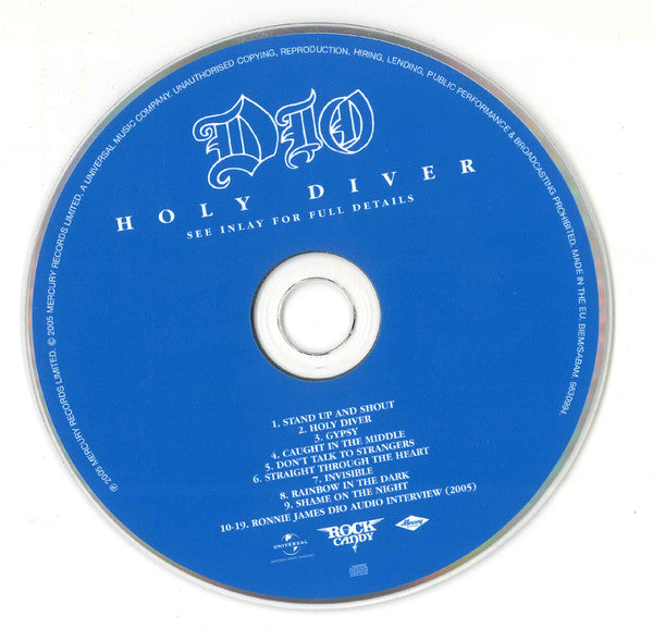 Dio  – Holy Diver (Used) (Mint Condition) CD