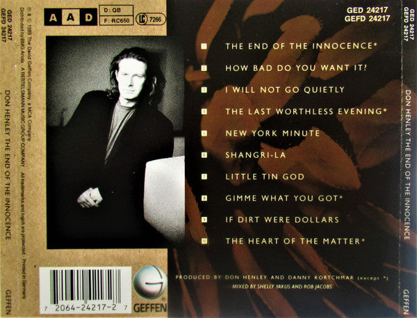 Don Henley – The End Of The Innocence (Used) (Mint Condition)
