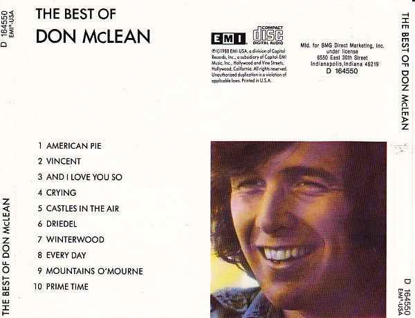 Don McLean – The Best Of Don McLean (Used) (Mint Condition)