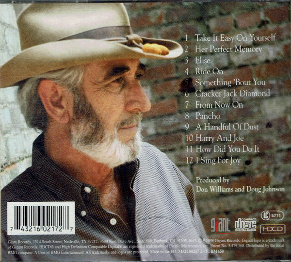 Don Williams (2) – I Turn The Page (Used) (Mint Condition) CD