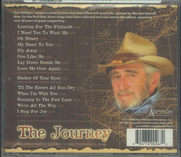 Don Williams – The Journey (Used) (Mint Condition) CD
