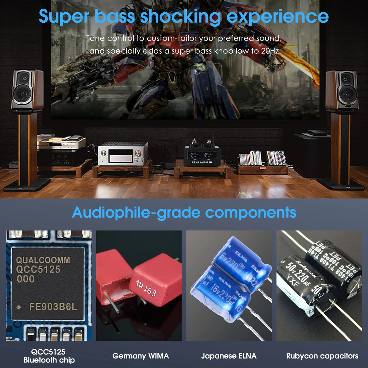 Douk Audio T6PRO Class D Tube Amplifier