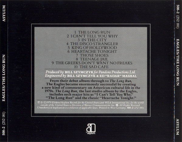 Eagles – The Long Run (Used) (Mint Condition)
