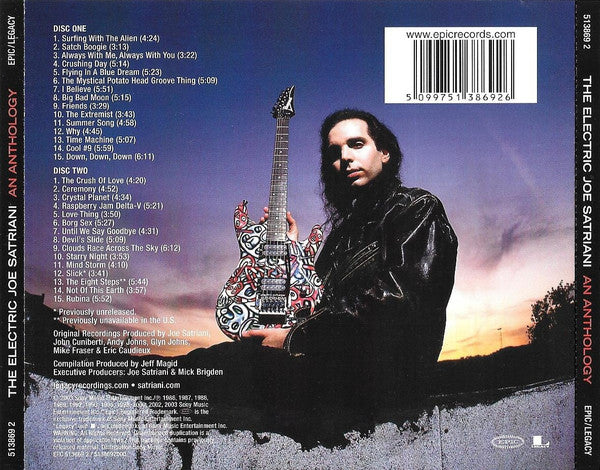 Joe Satriani – The Electric Joe Satriani (An Anthology) 2 Discs (Used) (Mint Condition) CD