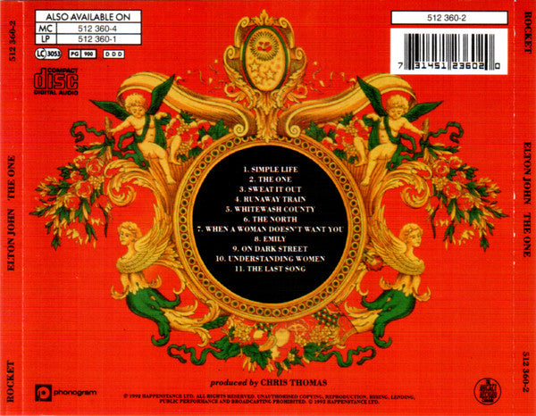 Elton John – The One (Used) (Mint Condition) CD