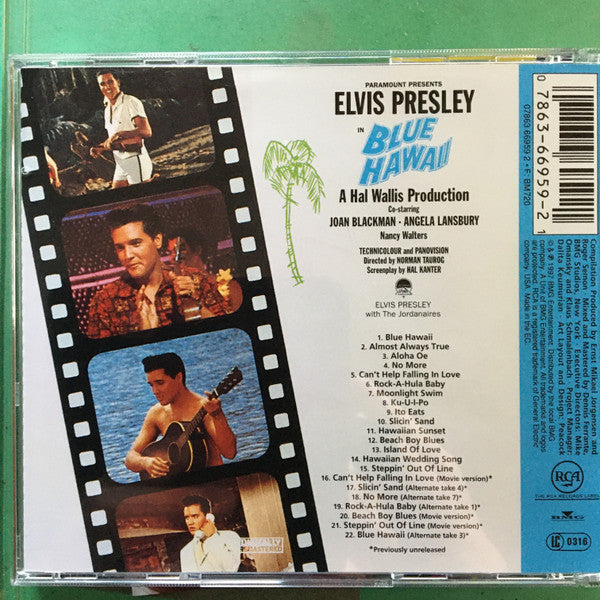 Elvis Presley – Blue Hawaii (Used) (Mint Condition) CD