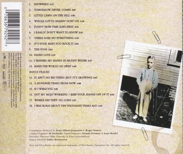 Elvis Presley – Elvis Country (I'm 10,000 Years Old) (Used) (Mint Condition) CD