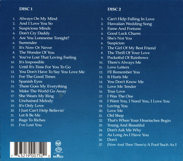 Elvis – The 50 Greatest Love Songs (Used) (Mint Condition) CD