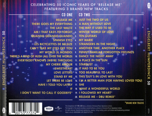 Engelbert Humperdinck – 50 2 Discs (Used) (Mint Condition)