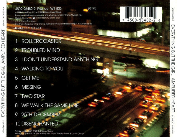 Everything But The Girl – Amplified Heart (Used) (Mint Condition) CD