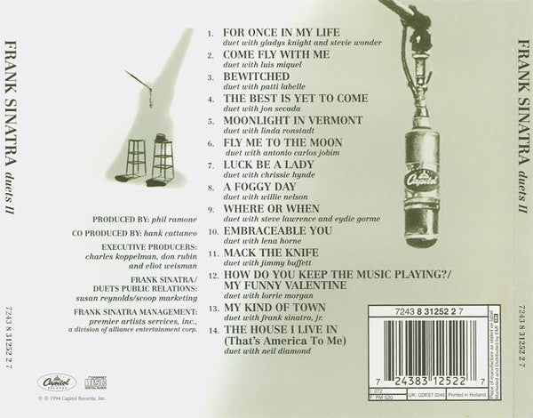 Frank Sinatra – Duets II (Used) (Mint Condition) CD