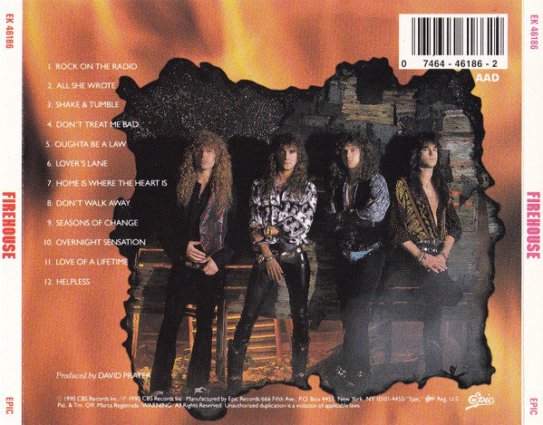 FireHouse (2) – FireHouse (Used) (Mint Condition) CD