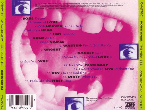Foreigner - The Very Best...And Beyond (Used) (Mint Condition)