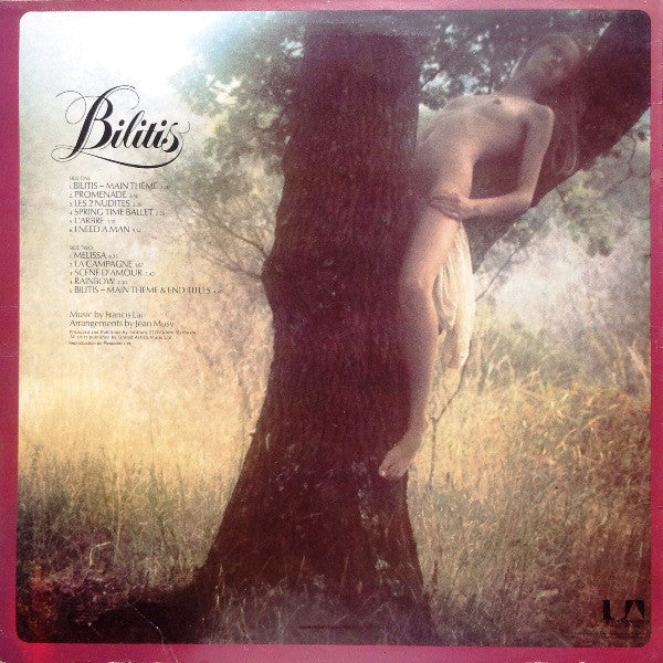 Francis Lai - Bilitis (Original Motion Picture Soundtrack) (Used) (Mint Condition)  Vinyl
