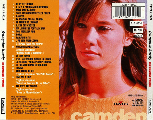 Françoise Hardy - Les Chansons D'Amour (Used) (Mint Condition) - CD