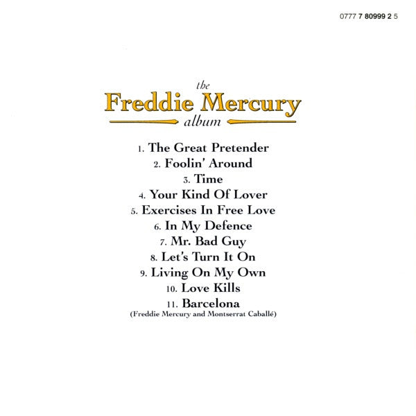 Freddie Mercury – The Freddie Mercury Album (Used) (Mint Condition) CD