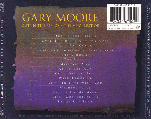 Gary Moore – Out In The Fields - The Very Best Of 2 Discs (Used) (Mint Condition) CD