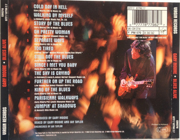 Gary Moore – Blues Alive (Used) (Mint Condition) CD