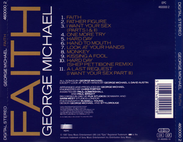 George Michael – Faith (Used) (Mint Condition)