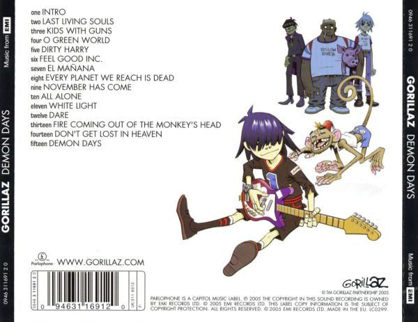 Gorillaz – Demon Days (Used) (Mint Condition) - CD