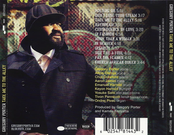 Gregory Porter – Take Me To The Alley (Used) (Mint Condition)