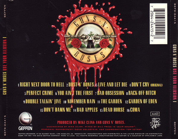 Guns N' Roses – Use Your Illusion I (Used) (Mint Condition) CD