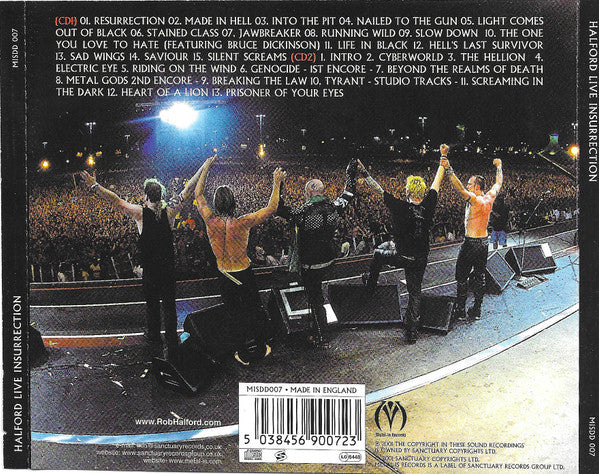 Halford – Live Insurrection - 2 Discs (Used) (Mint Condition) CD