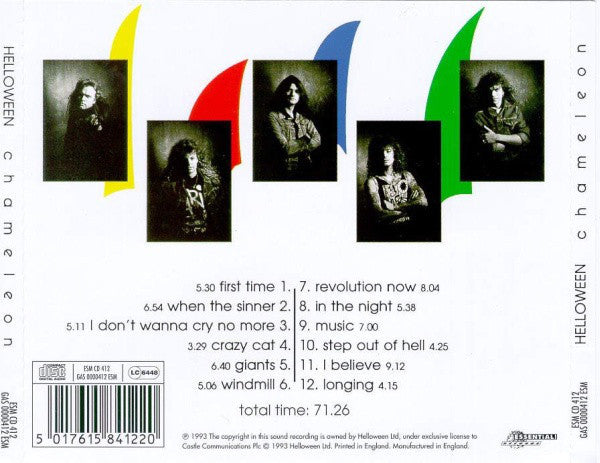 Helloween – Chameleon (Used) (Mint Condition) CD