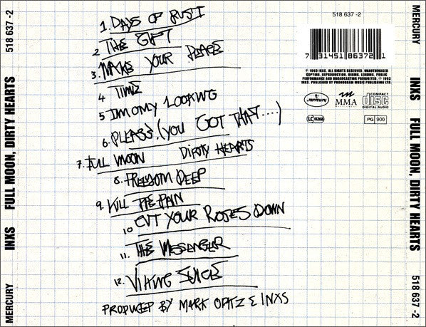 INXS - Full Moon, Dirty Hearts (Used) (Mint Condition)
