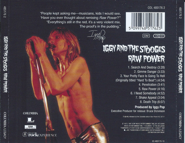 Iggy And The Stooges – Raw Power (Used) (Mint Condition) - CD