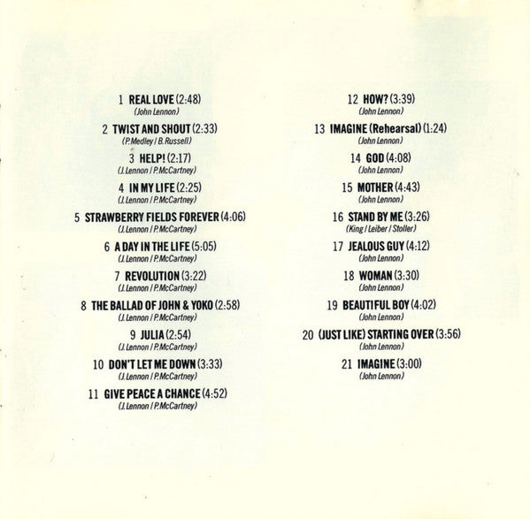 John Lennon – Imagine: John Lennon, Music From The Original Motion Picture (Used) (Mint Condition) CD