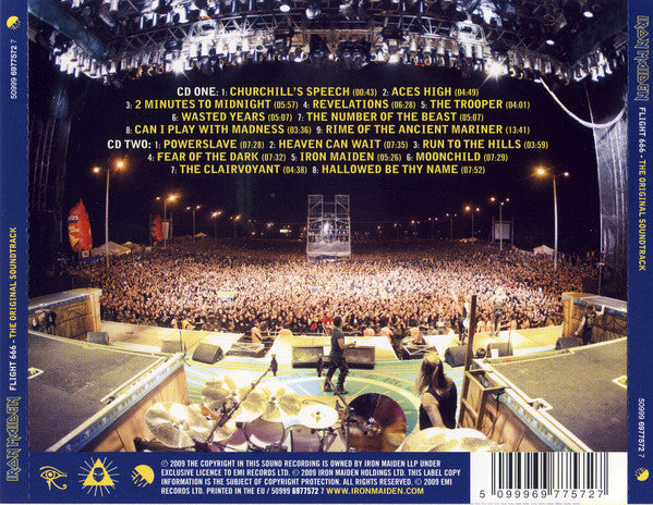 Iron Maiden – Flight 666 - The Original Soundtrack 2 Discs (Used) (Mint Condition) CD