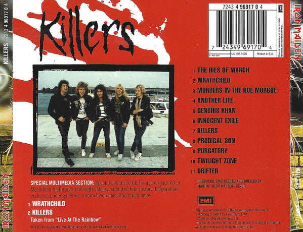 Iron Maiden – Killers (Used) (Mint Condition) CD
