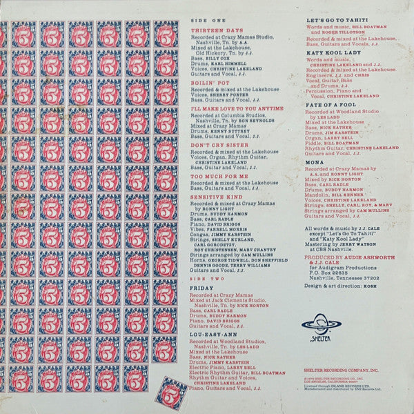 J.J. Cale – 5 (Used) (Mint Condition) - Vinyl
