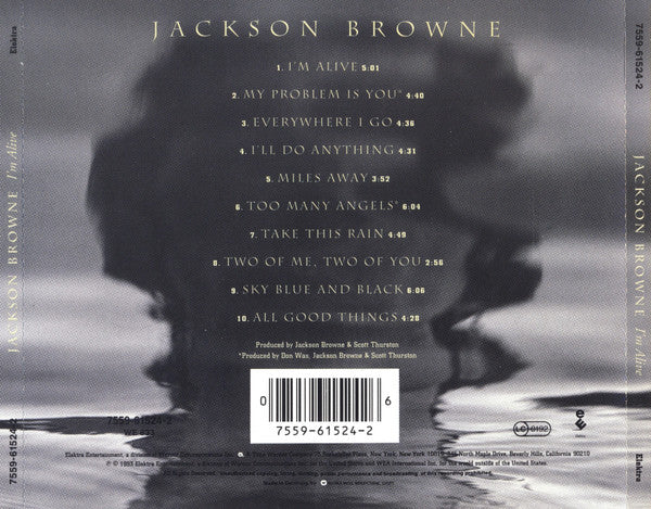 Jackson Browne – I'm Alive (Used) (Mint Condition) CD