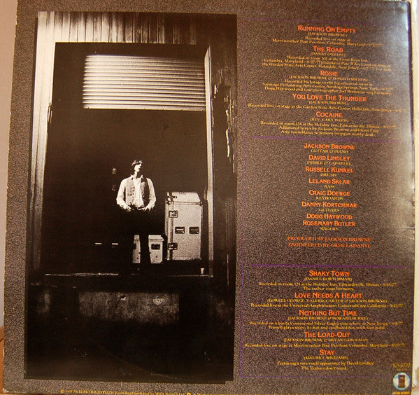 Jackson Browne – Running On Empty (Used) (Mint Condition) - Vinyl
