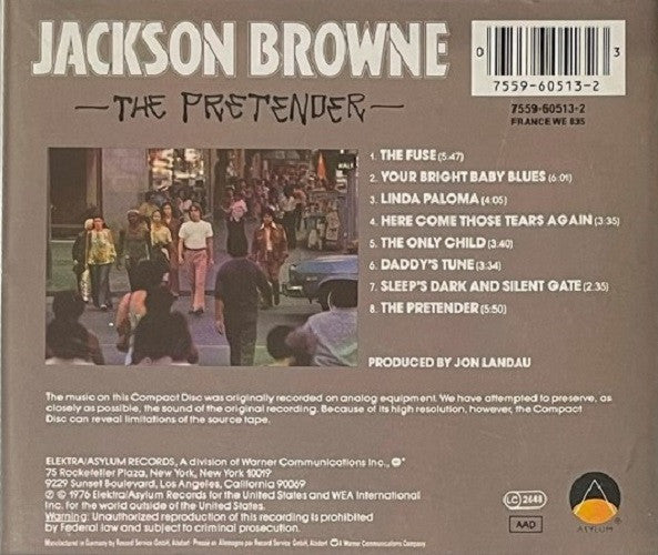 Jackson Browne – The Pretender (Used) (Mint Condition)